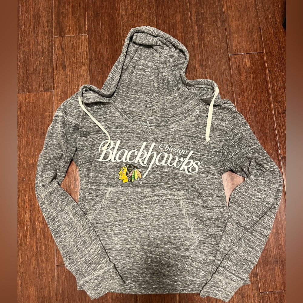 Blackhawks long sleeve hooded shirt